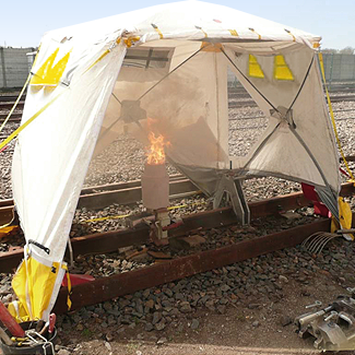 Šator za izgradnju kolosijeka 180 KE-R sa fiksiranjem tračnica