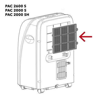 PAC 2600 S / PAC 2000 S / PAC 2000 SH filter zraka